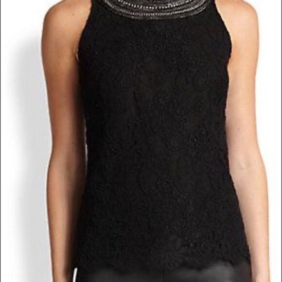 Ralph Lauren Adelle Black Lace & Crystal Embellished Collar Blouse - Picture 9 of 10